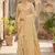 light green banarasi silk blend saree with golden zari woven border