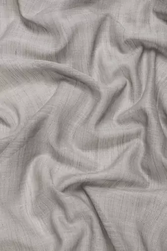 Elegant grey woven linen saree with contrast zari border & tassels  soft & breathable party wear