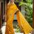 Vibrant mango yellow soft silk saree | haldi & festive wear with zari