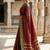 The regal ruby: deep maroon soft silk saree with contrast emerald green border