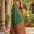 woven banarasi , kanjivaram silk blend saree green & red - authentic south indian wear