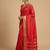 auspicious red soft silk blend saree | bridal & puja wear with gold zari