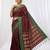 the regal ruby: deep maroon soft silk blend saree with contrast emerald green border