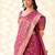 magenta pink woven banarasi tissue silk blend saree