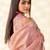 pastel pink woven banarasi tissue silk blend saree