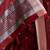 Women maroon woven design linen saree with silver zari