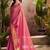 magenta pink woven tissue silk blend saree with mandala motifs