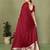 Maroon Color Hand Dyed With Zari Woven Satin Silk Saree