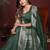 Dark Green Color Zari Woven With Hand Dyed Satin Silk Saree
