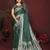 Dark Green Color Zari Woven With Hand Dyed Satin Silk Saree
