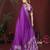 Purple Color Zari Woven With Hand Dyed Satin Silk Saree