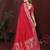 Red Color Zari Woven With Hand Dyed Satin Silk Saree