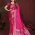 Rani Pink Color Zari Woven With Hand Dyed Satin Silk Saree