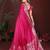 Rani Pink Color Zari Woven With Hand Dyed Satin Silk Saree