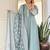 Grey rayon printed palazzo readymade set