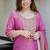 Pink color viscose simar sttiched kurta set