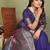 Purple Color Zari Gold & Weaving Paithani Silk Saree