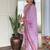Lavender color rayon sttiched kurta set