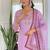 Lavender color rayon sttiched kurta set