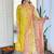 Yellow color rayon sttiched kurta set