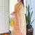 Yellow color rayon sttiched kurta set