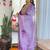 Purple color rayon sttiched kurta set
