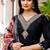 Black viscose chanderi embroidered kurta set