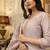 Light lavender viscose simar embroidered kurta set