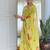 Lemon yellow color rayon readymade kurta set