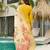 Yellow color viscose embroidered straight suit