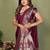 Wine Color Zari Gold & Weaving Paithani Silk Saree