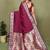 Wine Color Zari Gold & Weaving Paithani Silk Saree