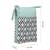Anekaant tile trip teal canvas geometric printed sling bag