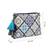 Anekaant tile trip navy canvas geometric printed sling bag