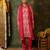 Pink embroidered silk kurta set