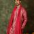 Pink embroidered silk kurta set