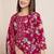 Pink printed cotton blend festival wear salwar suit