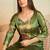 Mahendi green printed cotton reyon kurta pant set