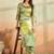 Mahendi green  printed cotton reyon kurta pant set