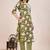 Mahendi printed cotton blend kurta pant set