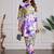 Multi color printed cotton reyon festival wear co-ord set