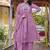 Women Floral Embroidered Empire Thread Work Chanderi Cotton Kurta with Pant & With Dupatta