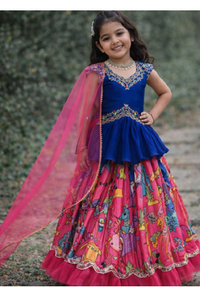 Beautiful Kediya Chinon Silk Embroidery Sequins Work Red Readymade Lahenga Choli 4