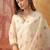 Women chanderi printed cream kruta set