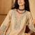 Women roman silk embroidered beige kruta set
