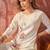 Women roman silk embroidery  off white kruta set
