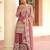 Magenta silk blend Salwar Kameez- Full stitched free size