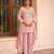 Baby pink georgette Salwar Kameez- Full stitched free size