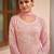 Baby pink georgette Salwar Kameez- Full stitched free size