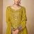 Mustard chiffon Salwar Kameez- Full stitched free size